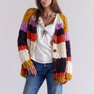 Free people Myles Stripe Cardi